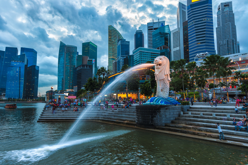 Singapore's bustling city