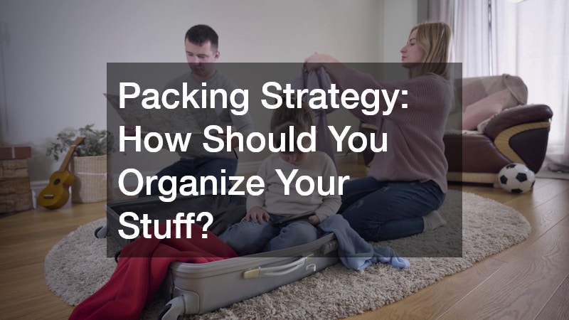 family packing their things